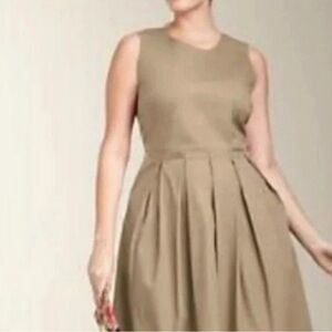 Talbots Tan Midi Dress